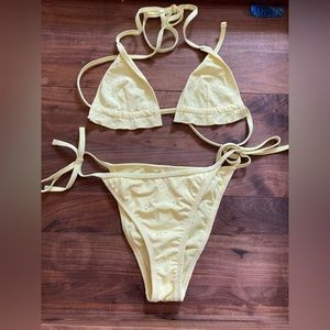 Yellow bikini set